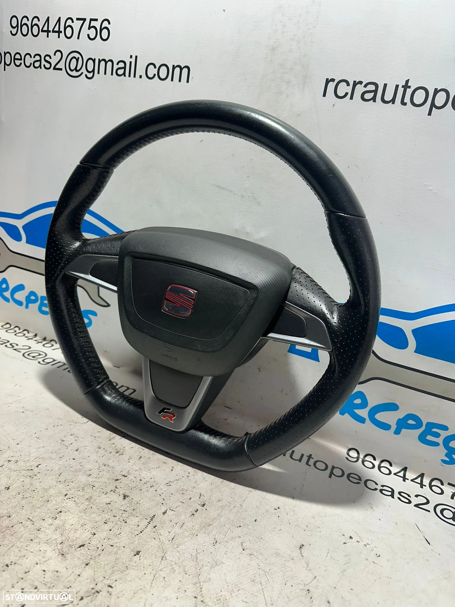 .Volante Airbag Pele Perfurada Seat Ibiza 6J FR MK5 2008 - 2017 - 4