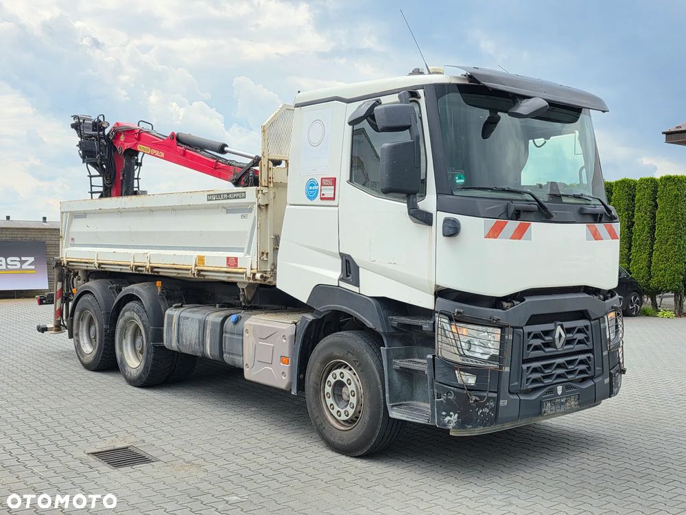 Renault C430, HDS PALFINGER M120L97, MEILLER Kipper, 6X4, EURO 6 - 6