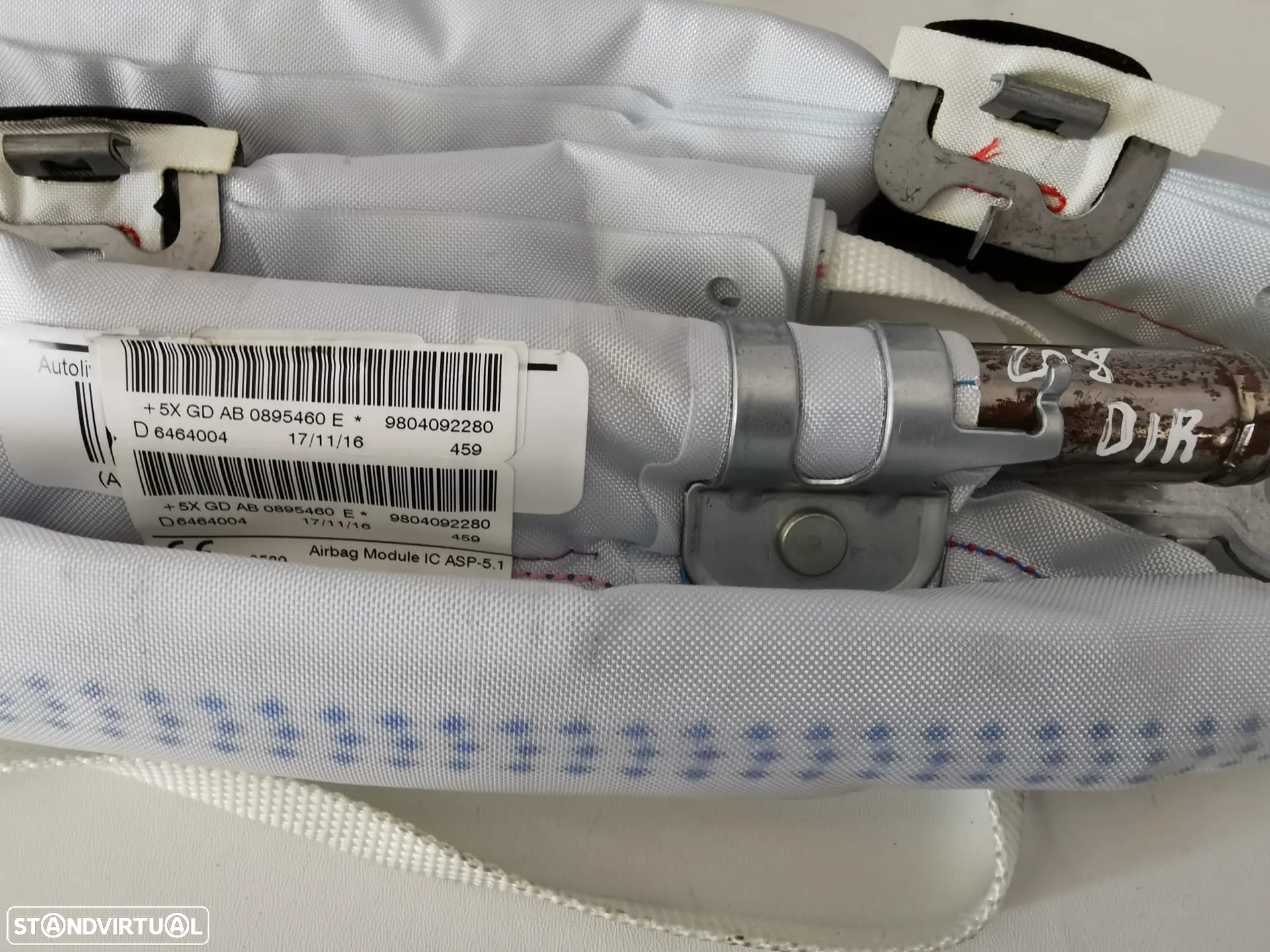 Airbag Cortina Direito - Peugeot 208 - 2