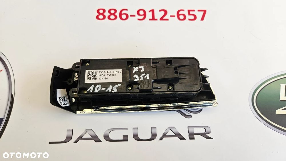 Jaguar XJ 351 2010-2015 Panel sterowania szybami Przełącznik przód lewy AW93-14540-AC - 6