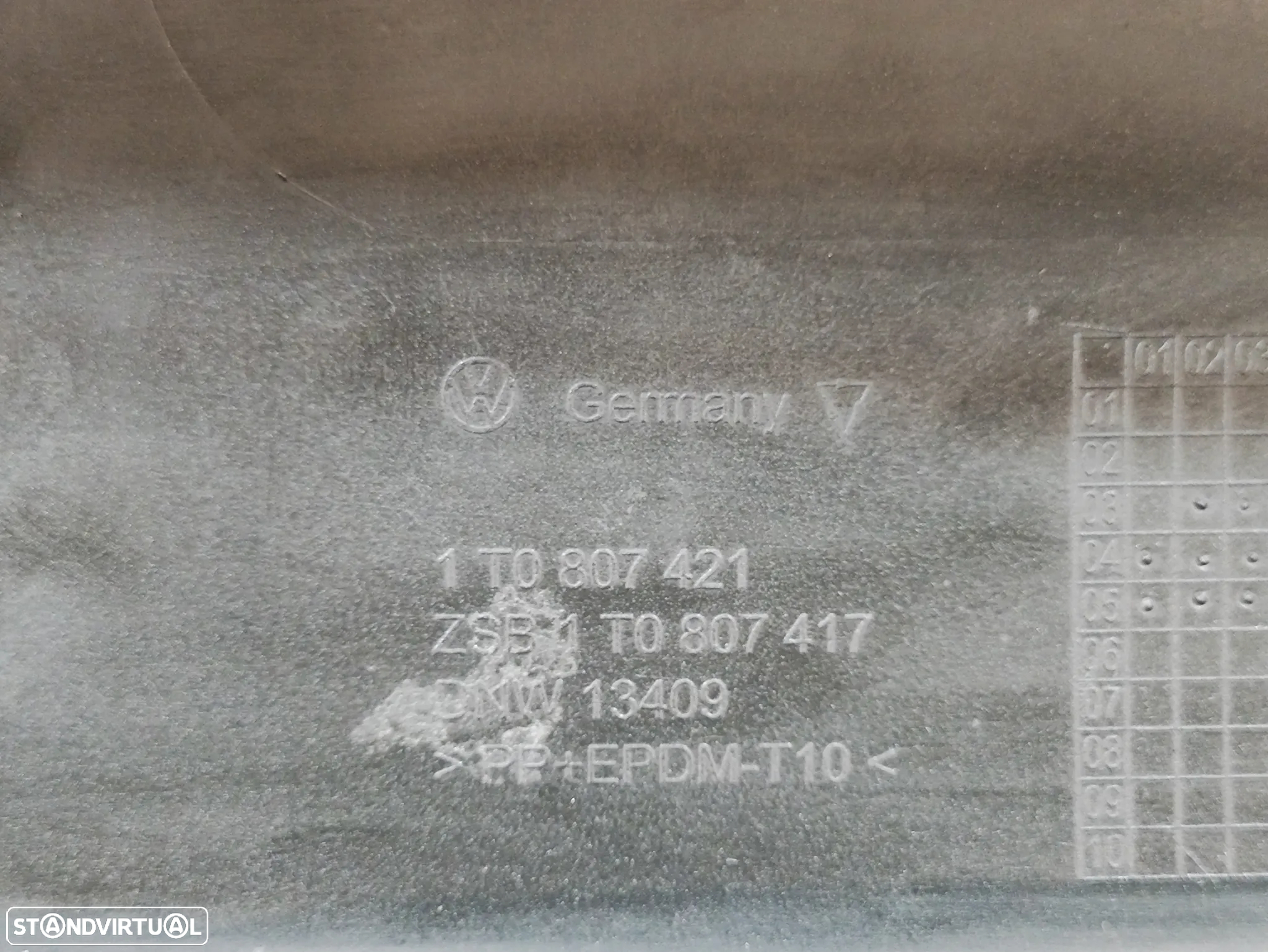 PARACHOQUES TRASEIRO TRÁS ORIGINAL VW VOLKSWAGEN TOURAN 1T 1T0807421 PARA-CHOQUES PARA CHOQUE - 8
