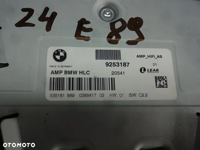 BMW Z4 E89 WZMACNIACZ AUDIO HIFI 9253187 - 3