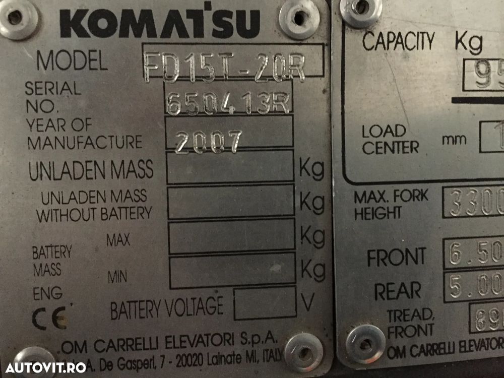 Komatsu FD15T-20R - 8