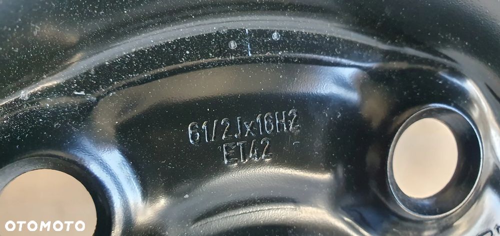 Felga stalowa zapas VW 5x112 16" ET42 6,5J VW Passat B6 3C0601027H - 12