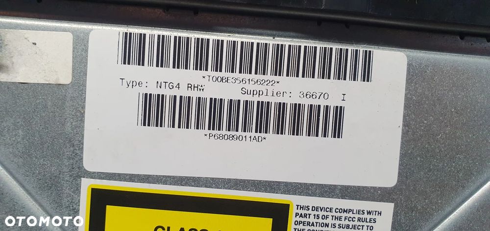 Radio radioodtwarzacz fabryczne Jeep Grand Cherokee WK2 P68089011AD 68089011AD - 11