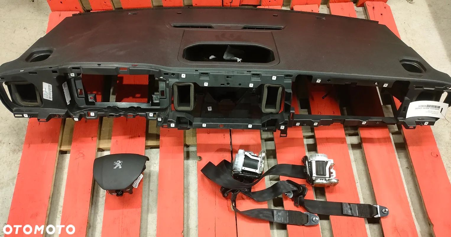 DESKA ROZDZIELCZA konsola kokpit pulpit poduszki airbag pasy KOMPLET ORYGINALNY Peugeot Expert 2017- - 1