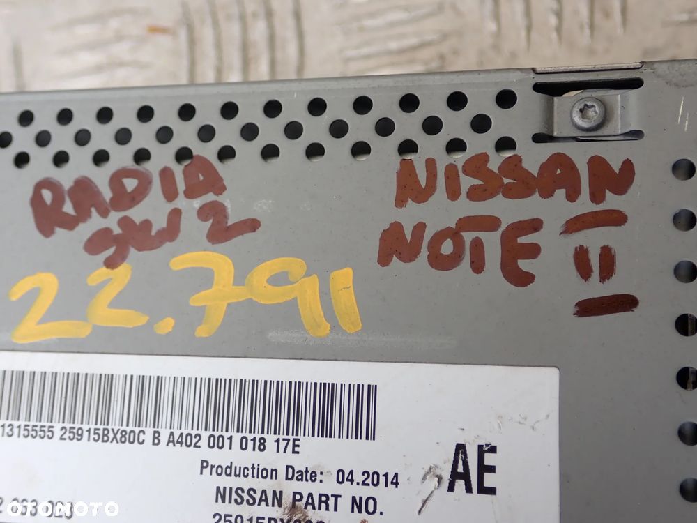 RADIO NAVIGACJA NISSAN NOTE II - 4