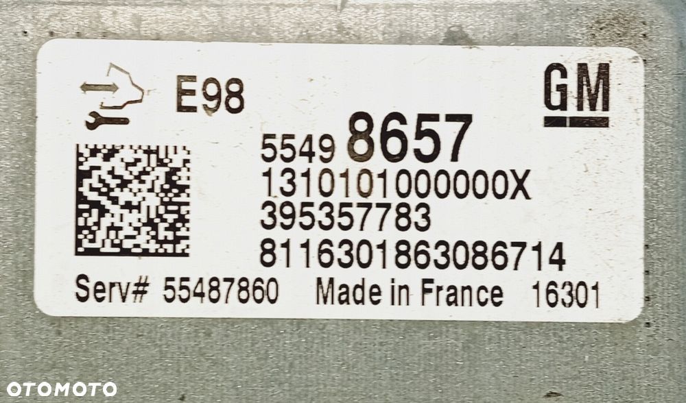 Sterownik Silnika Opel Corsa E 1.3CDTI 55498657 - 2