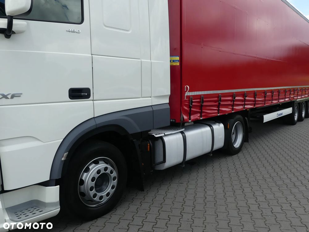 DAF XF 106.480 + KRONE FIRANKA / ZESTAW MEGA / OŚ PODNOSZONA / - 16