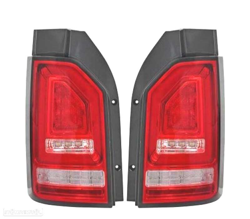 FAROLINS LED VOLKSWAGEN VW T6 MULTIVAN CARAVELLE 15-19 PORTA DUPLA VERMELHO - 1