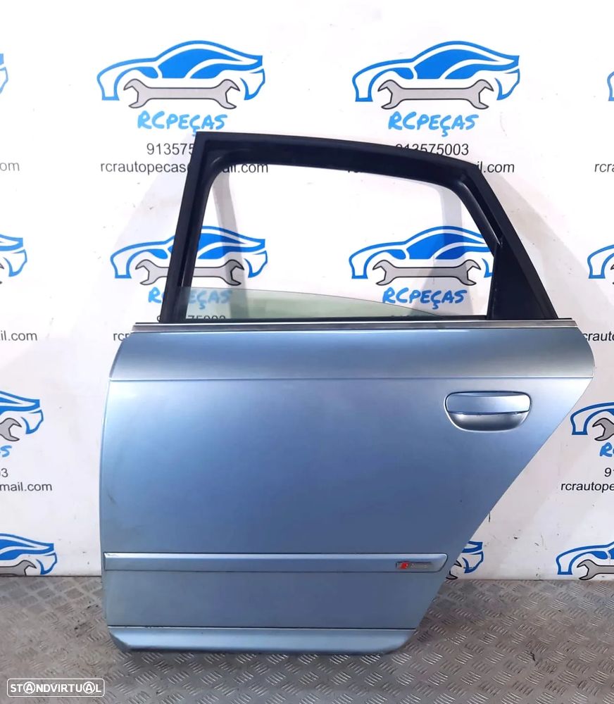 PORTA TRASEIRA TRÁS ESQUERDA AUDI A4 B7 SEDAN S LINE 8E0833051J FECHO ELEVADOR MOTOR PUXADOR VIDRO - 1