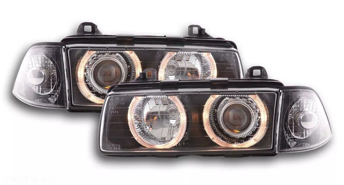 Reflektory Lampy kierunkowskazy kpl Czarne Balck Bmw 3 e36 Coupe Cabrio 90- - 4