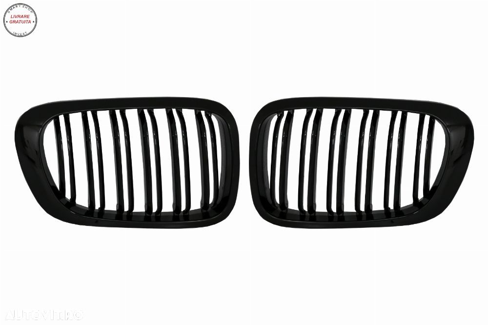 Grile Centrale BMW 3 Series E46 Coupe Cabrio 2 Doors Non Facelift (1999-2002) Negr- livrare gratuita - 2