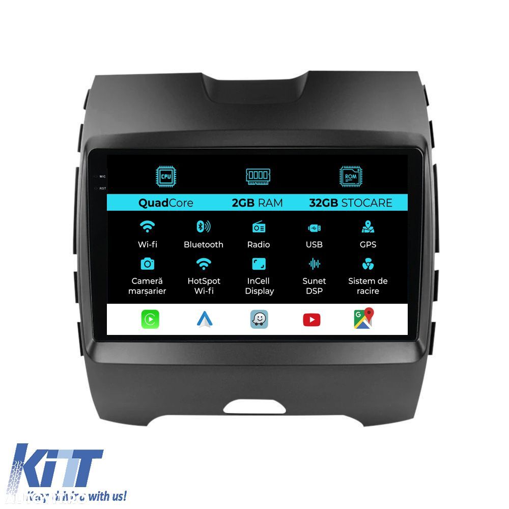 Navigatie Dedicata Ford Edge (2015-2021), 9Inch, 2Gb Ram, 32Gb Stocare - 1