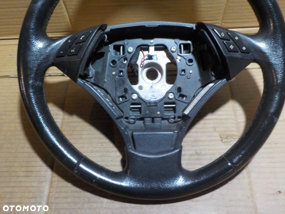 BMW SERIA 5 E60 KIEROWNICA CZARNA SKÓRA MULTIFUNKCJA - 2