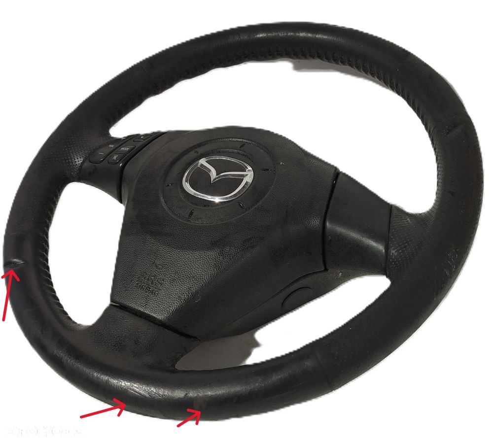 kierownica airbag skóra AIRBAG MAZDA 3 BK 03-09 - 2