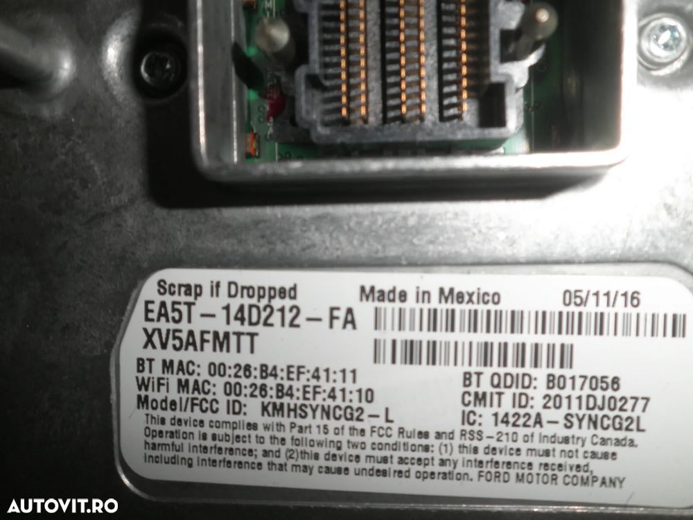 Modul navigatie Ford Focus 3 F1ET-14F239-AA EA5T-14D212-FA - 4