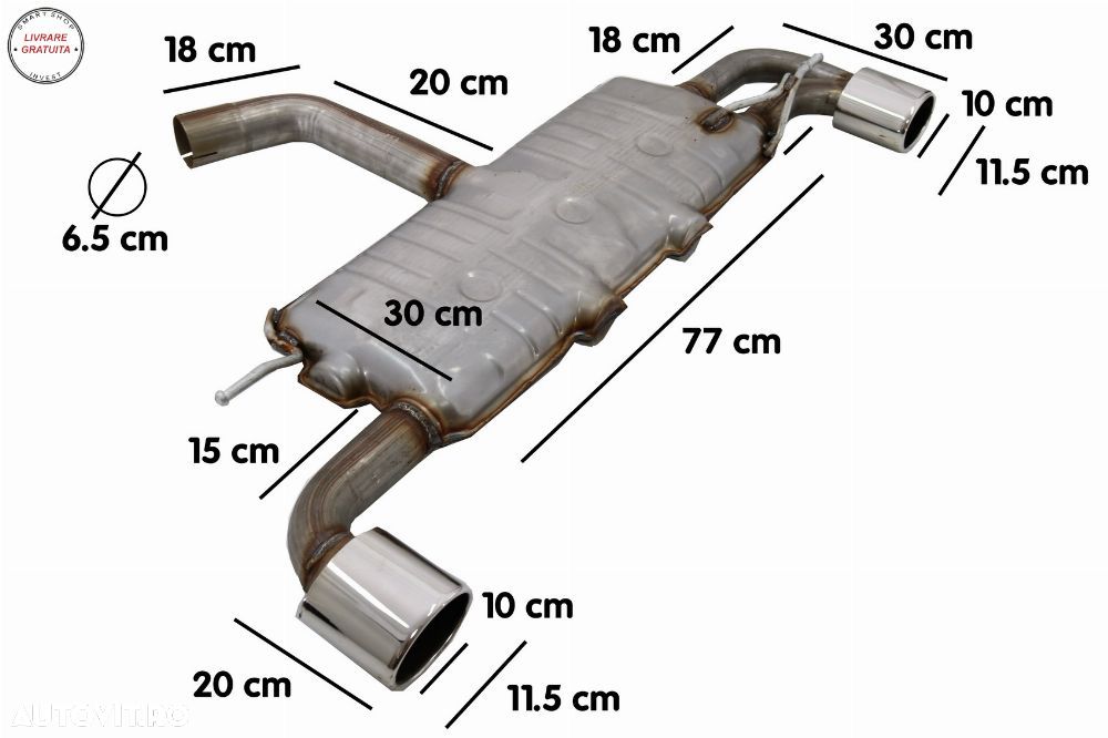 Sistem Evacuare VW Scirocco (2008-up) R-Design- livrare gratuita - 7