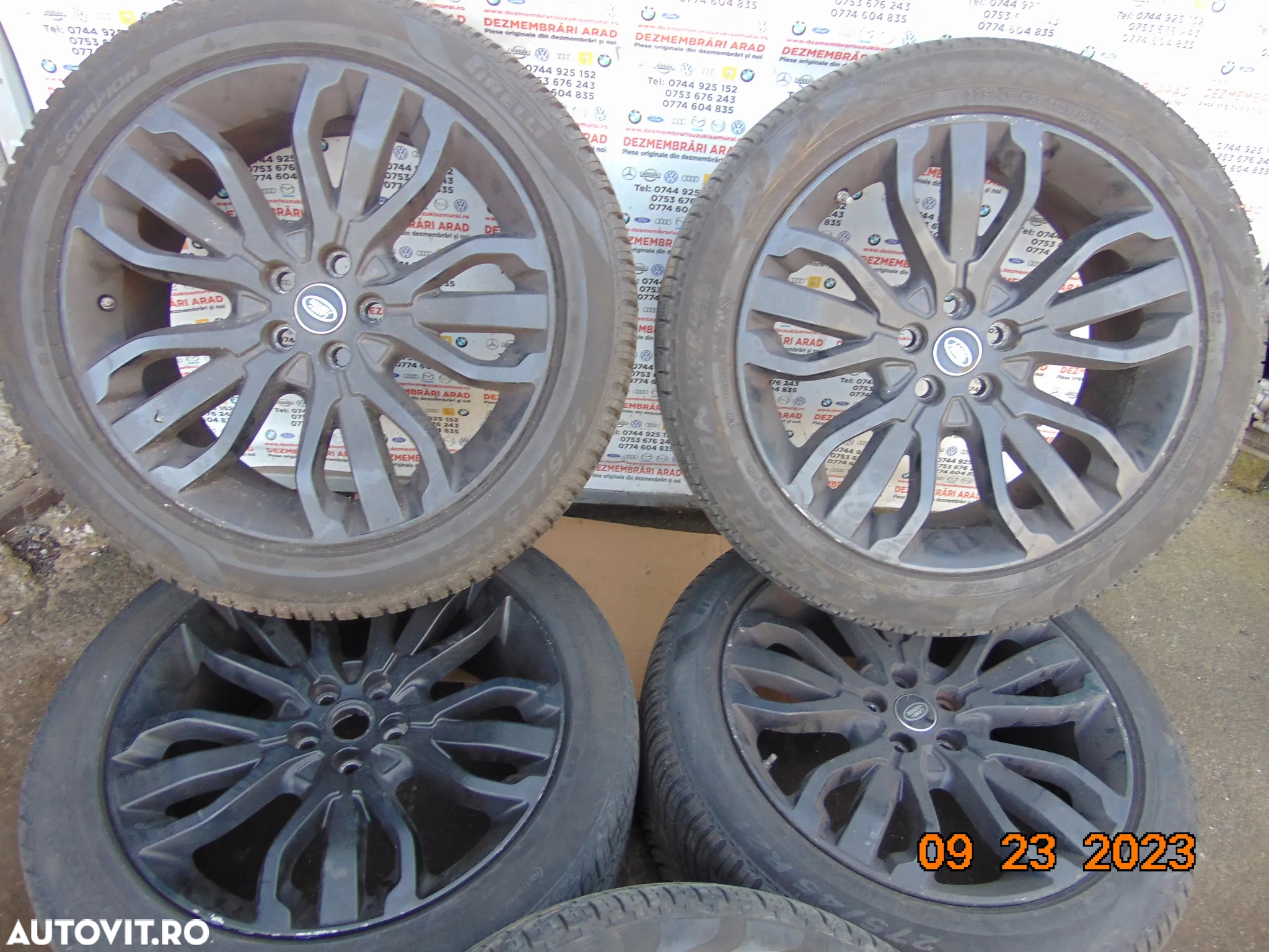 Jante Range Rover Sport r21 Vogue Discovery 4 discovery 5 l494 l405 jante aliaj cu anvelope - 3