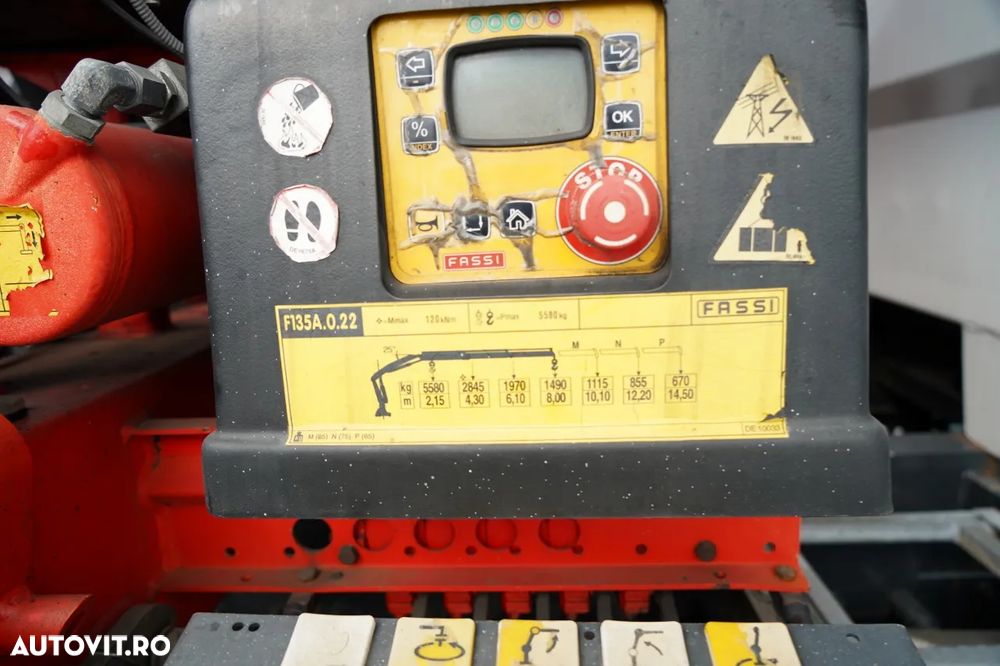 Iveco STRALIS / 310 / 4x2 / BASCULĂ - 5,3 M / HDS FASSI 135 - 8 M / EURO 6 - 22