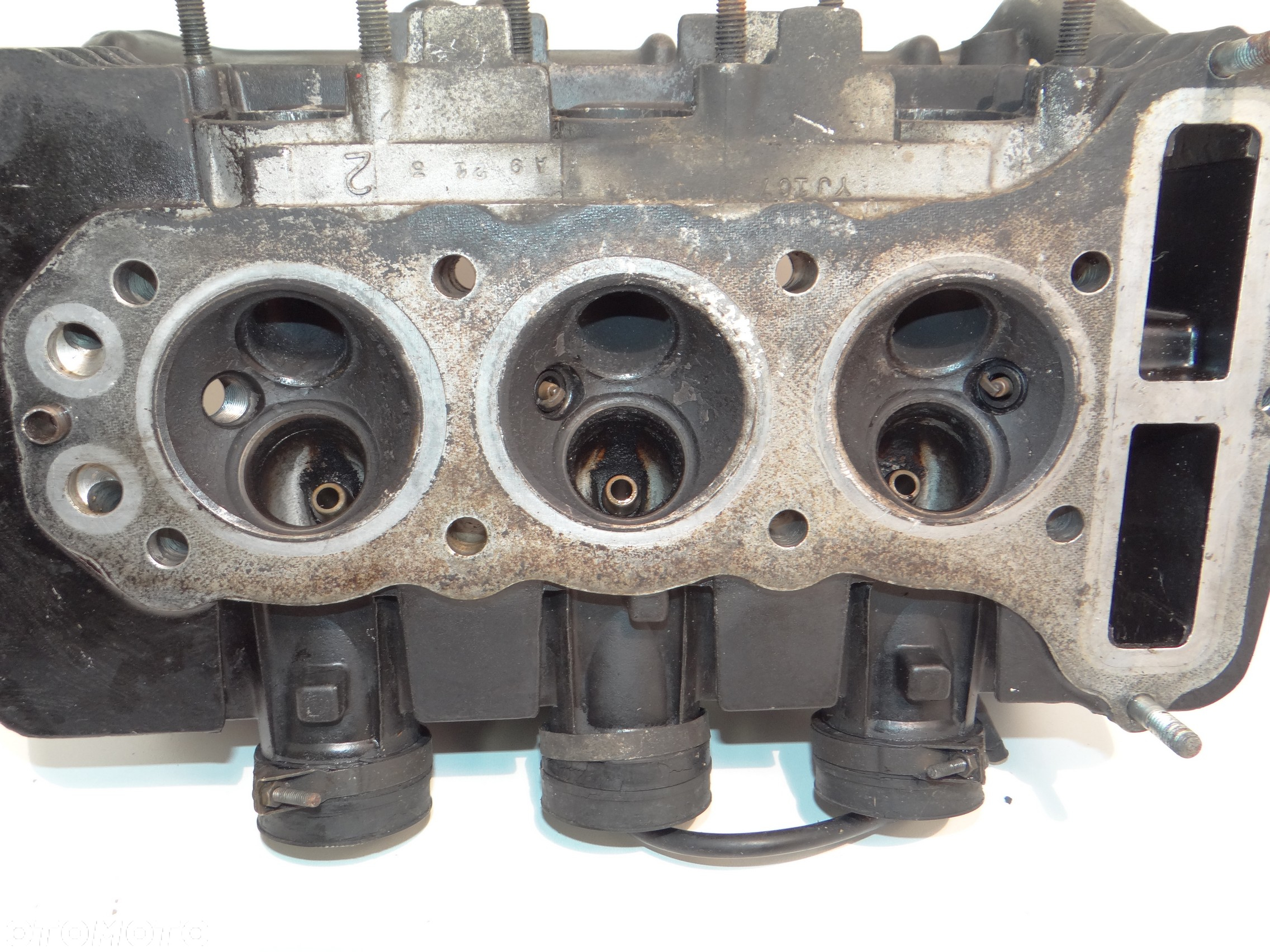 Yamaha XS 750 głowica cylinder tłoki szklanki płytki zaworowe wałek rozrządu pokrywa głowicy Y1238 - 25