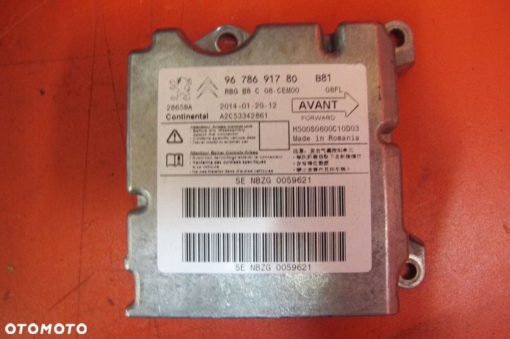CITROEN DS5 PODUSZKI AIRBAG DESKA KONSOLA KOKPIT PASY - 2