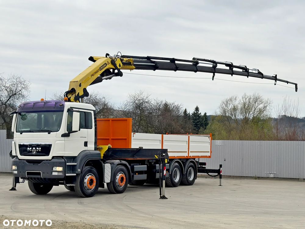 MAN TGS 35.360 * SKRZYNIA 7,15 m * PK 44002 + PILOT / 8x4 * STAN BDB - 2
