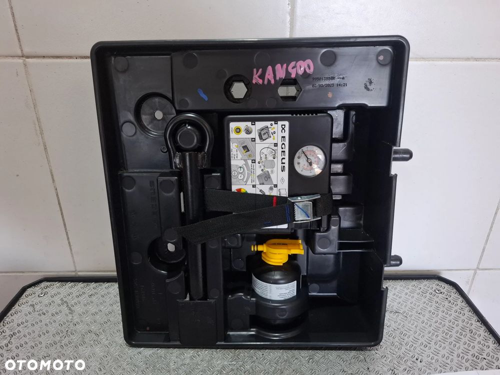 Zestaw naprawczy koła klucz kompresor klej Renault Kangoo IV nr 995013558R - 2