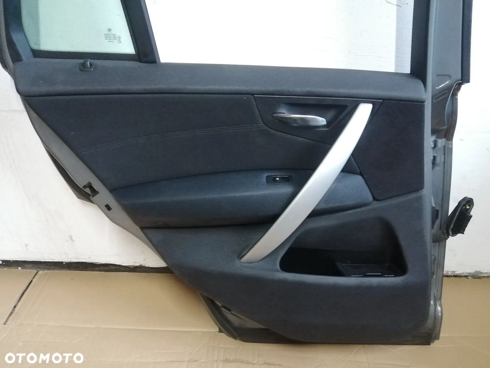 DRZWI LEWY TYŁ TYLNE BMW X3 E83 LIFT 06-10 SPACEGRAU METALLIC - 4