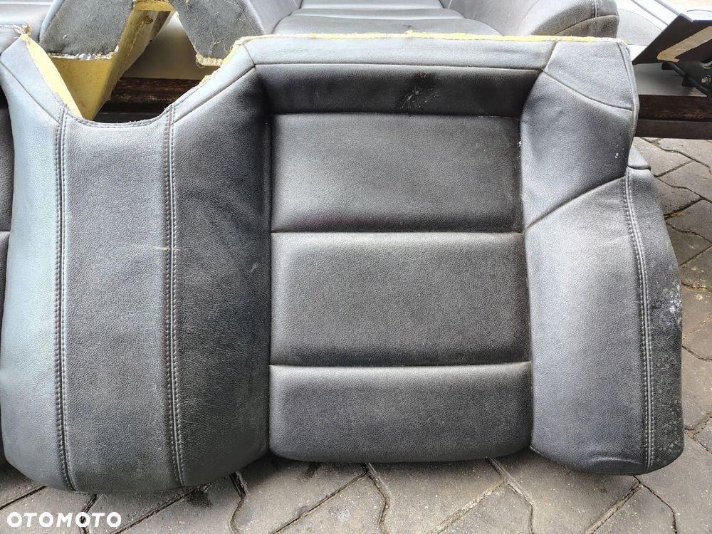 FOTEL FOTELE BOCZKI KOMPLET CZARNA SKÓRA GRZANE PEUGEOT 307 CC - 3