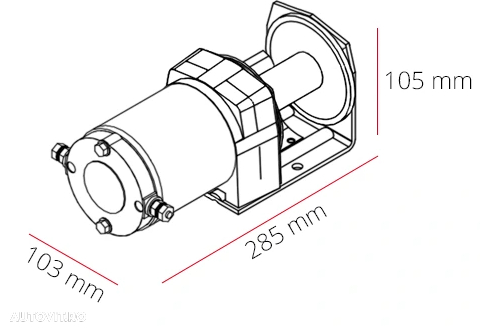 troliu DRAGON WINCH 2000 Lbs(trage 906 kg) - 6