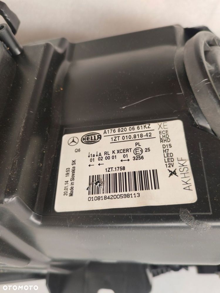 MERCEDES A KLASA W176 SM XENON SKRĘTNY LAMPA PRAWY PRZÓD A1768200661KZ - 8