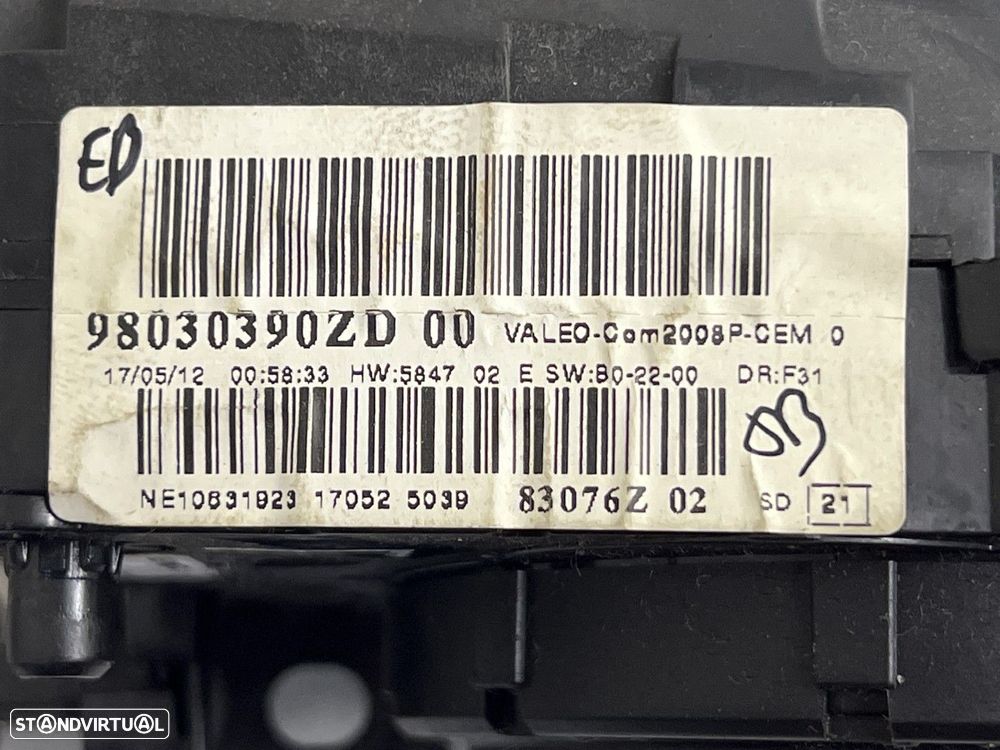 FITA AIR BAG COM COMUTADORES PEUGEOT 208 1.0 REF. 98030390ZD - 3