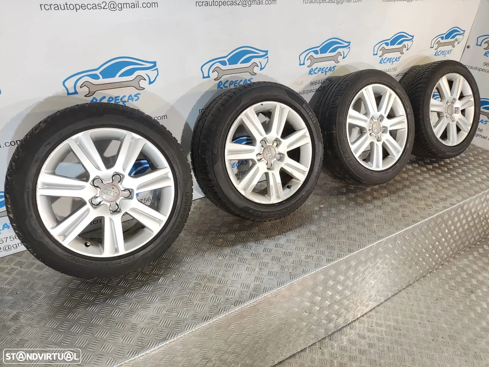 JANTES AUDI A4 B8 AVANT 17 POLEGADAS 7,5J ET45 5x112 ORIGINAIS - 4