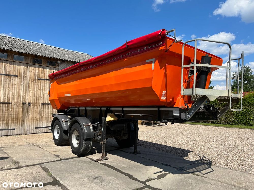 Schwarzmuller SM K-serie oś skrętna rynna Hardox 38t dmc zestaw naczepa wywrotka - 6