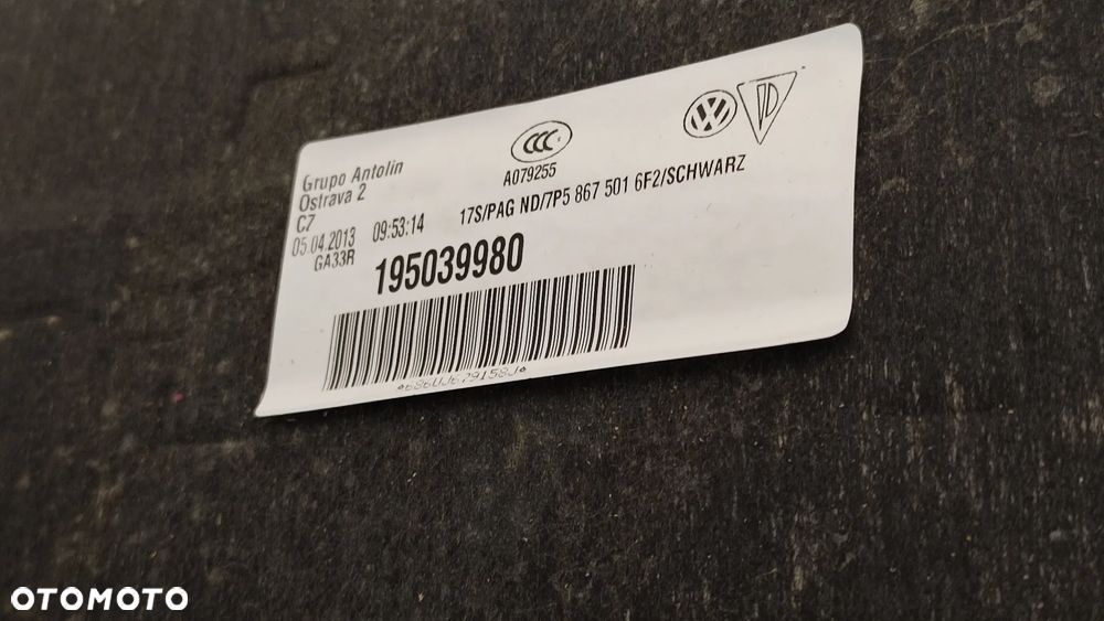 PORSCHE CAYENNE II 10-17R PODSUFITKA CZARNA KOMPLET OSLONY SLUPKOW RACZKI LUSTERKO SLONECZKA PANEL OSWIETLENIE 7PP959551FS 7P5867501 - 8