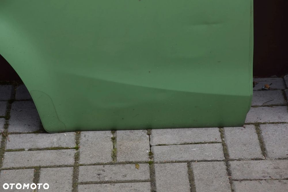 Opel Agila B II 08-15 Drzwi prawe tylne prawy tył zielone ZJD ZJDB kompletne do malowania - 4