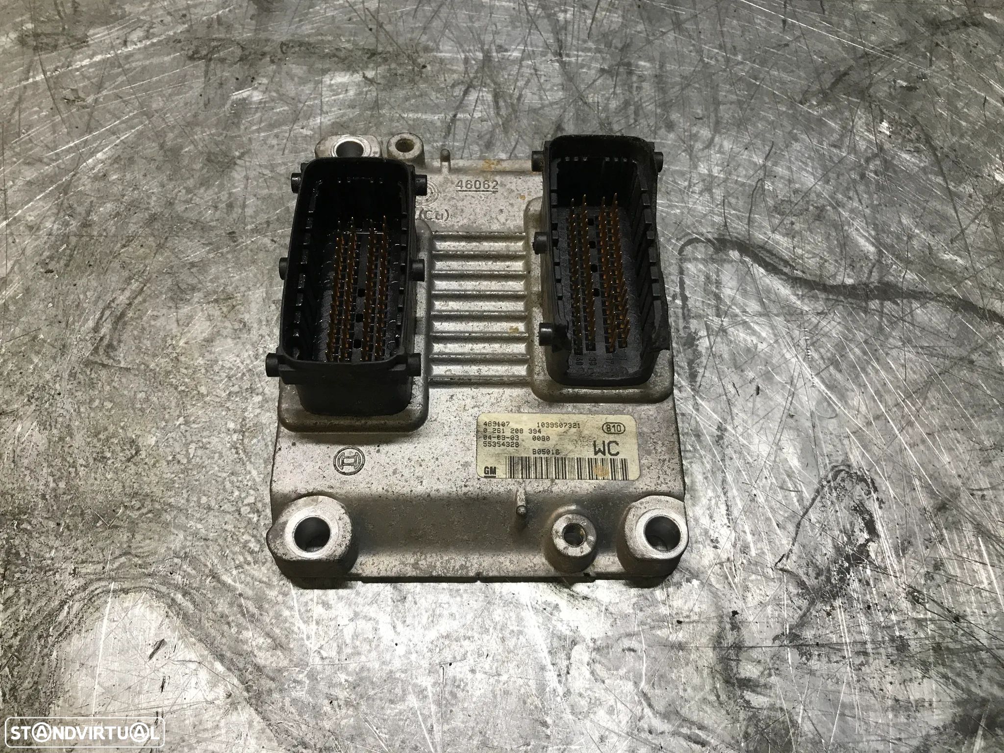 CENTRALINA DO MOTOR OPEL CORSA C 1.4i 0261208394 55354328 - 1