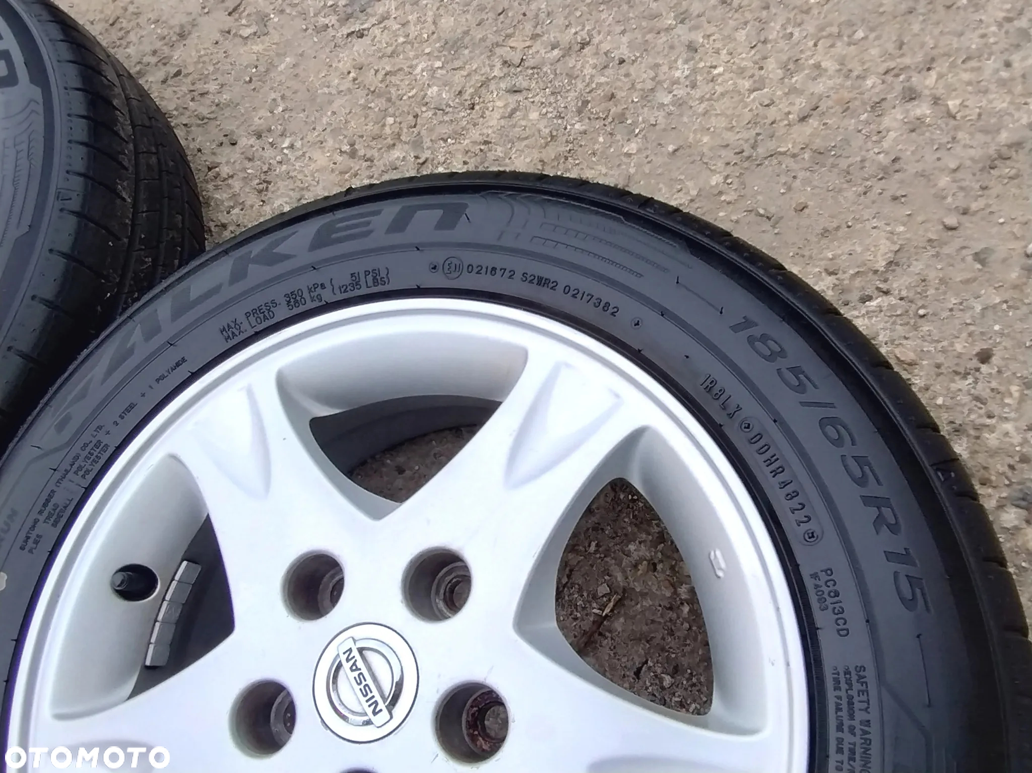 185/65R15 Opony Letnie Lato FALKEN SINCERA SN110 Legnica ALU-RAD jak 195/60 7mm 22r. - 12