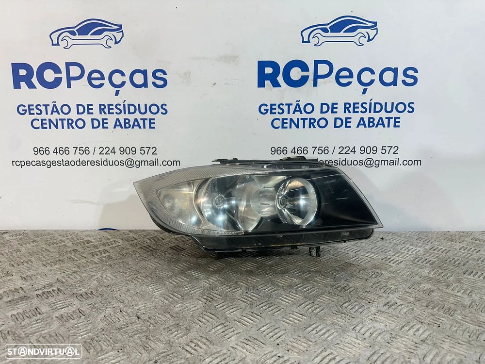 .Farol Otica Frente Frontal Direita Original Halogenio Valeo BMW Serie 3 E90 Carro Sedan E91 Touring Carrinha 6 942 722 2004 - 2008 - 3