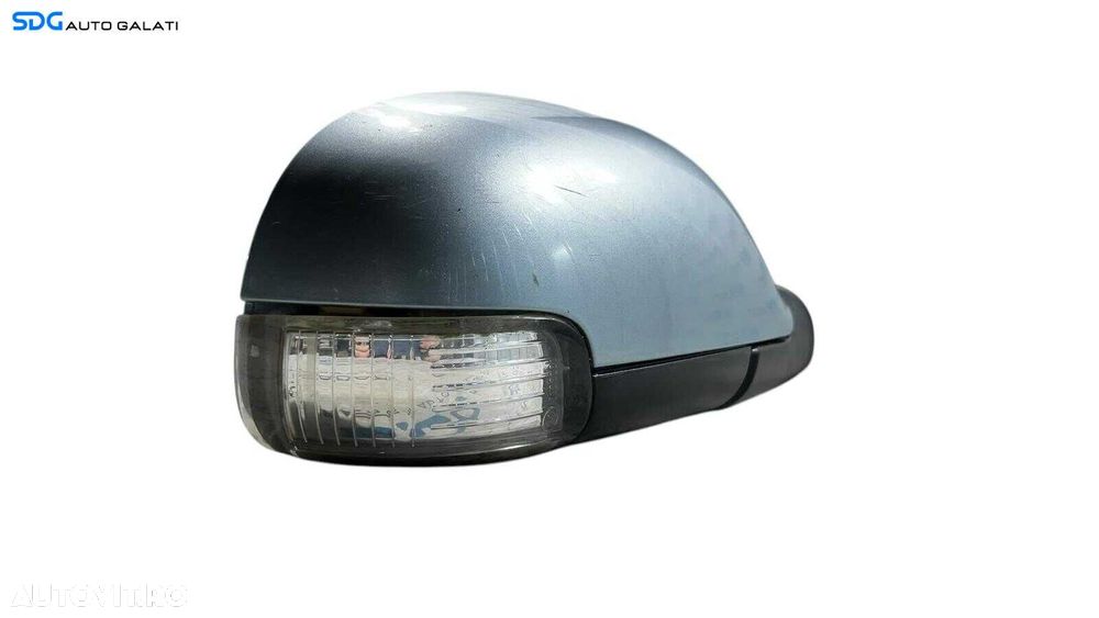 Oglinda Electrica Dreapta Volkswagen Touran 2003 - 2010 Culoare Albastru Deschis Cod 010744 [ L5711 ] - 5