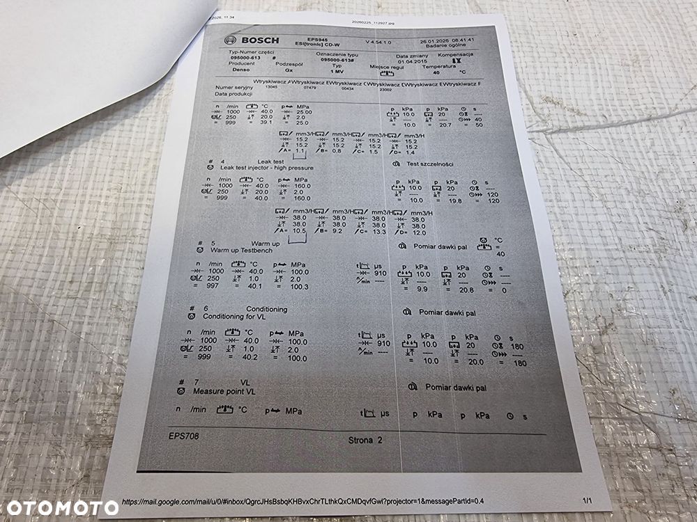 WTRYSK WTRYSKIWACZ OPEL ASTRA K J INSIGNIA B MERIVA B 1.6 CDTI 55578075 - 9