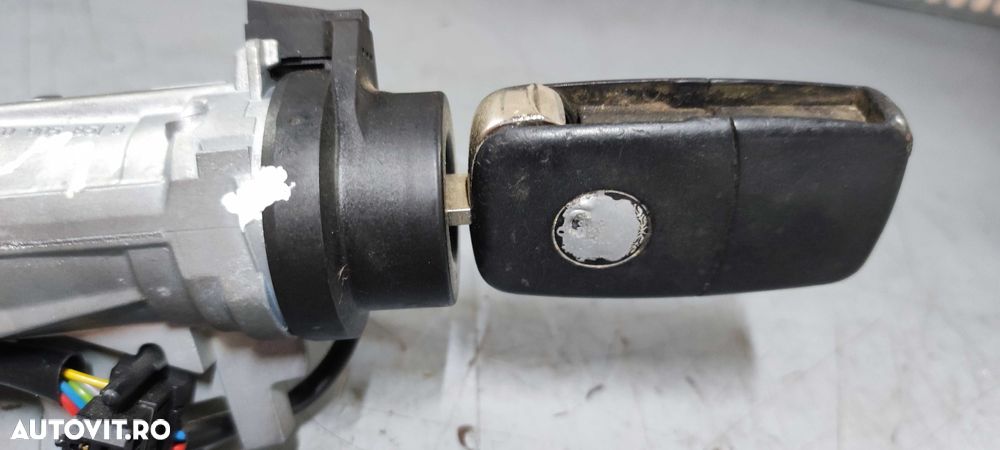 Contact + cheie vw touran golf skoda  cod 1K0905851B cu 6 fire - 3