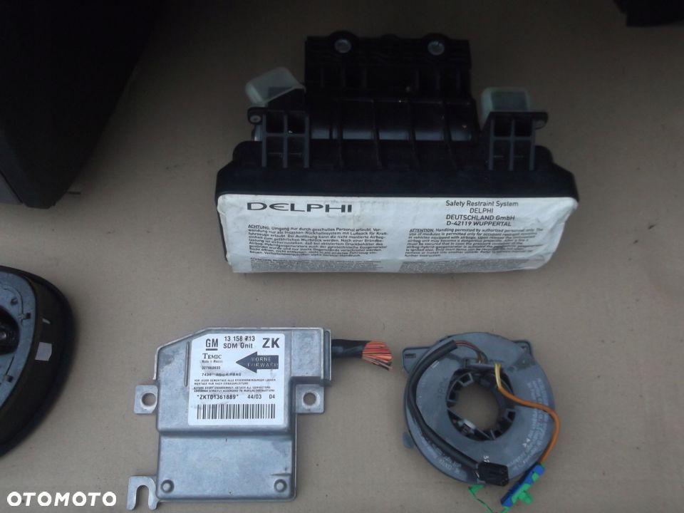 OPEL MERIVA A KONSOLA DESKA PODUSZKI AIRBAG KOMPLET EU - 5