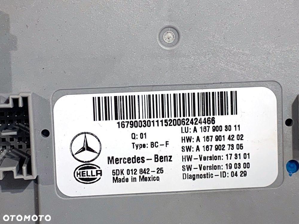 MODUŁ BSI  MERCEDES-BENZ GLE (V167) 2018 - GLE 300 d 4-matic (167.119) 180 kW [245 KM] olej - 4
