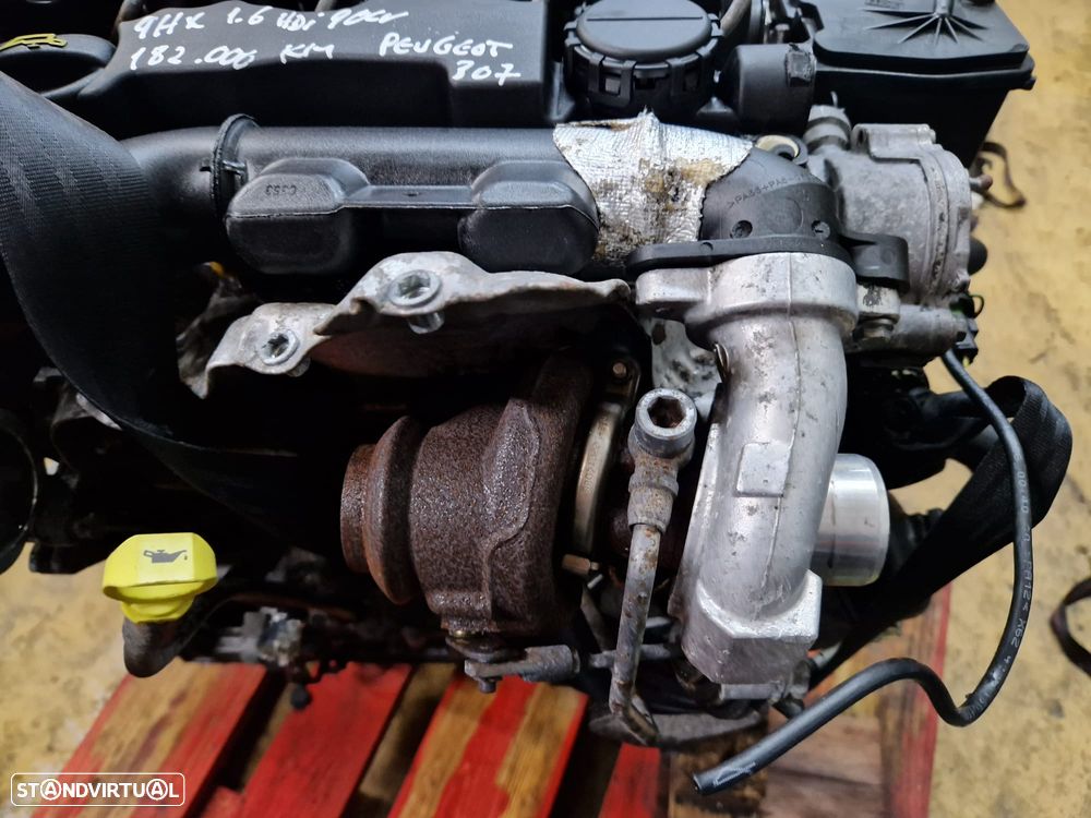 Motor usado 9HX PEUGEOT 307 1.6 HDI 90CV 207 206 308 3008 PARTNER CITROEN C4 C5 407 MINI FORD MAZDA - 7
