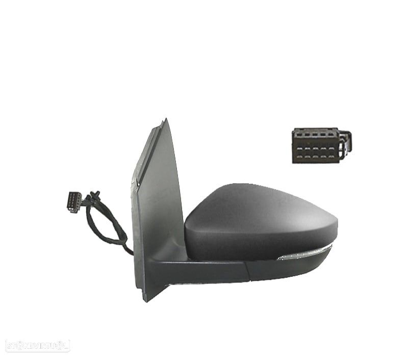 ESPELHO COMPLETO LADO ESQUERDO VOLKSWAGEN VW POLO 09-17 LED - 1
