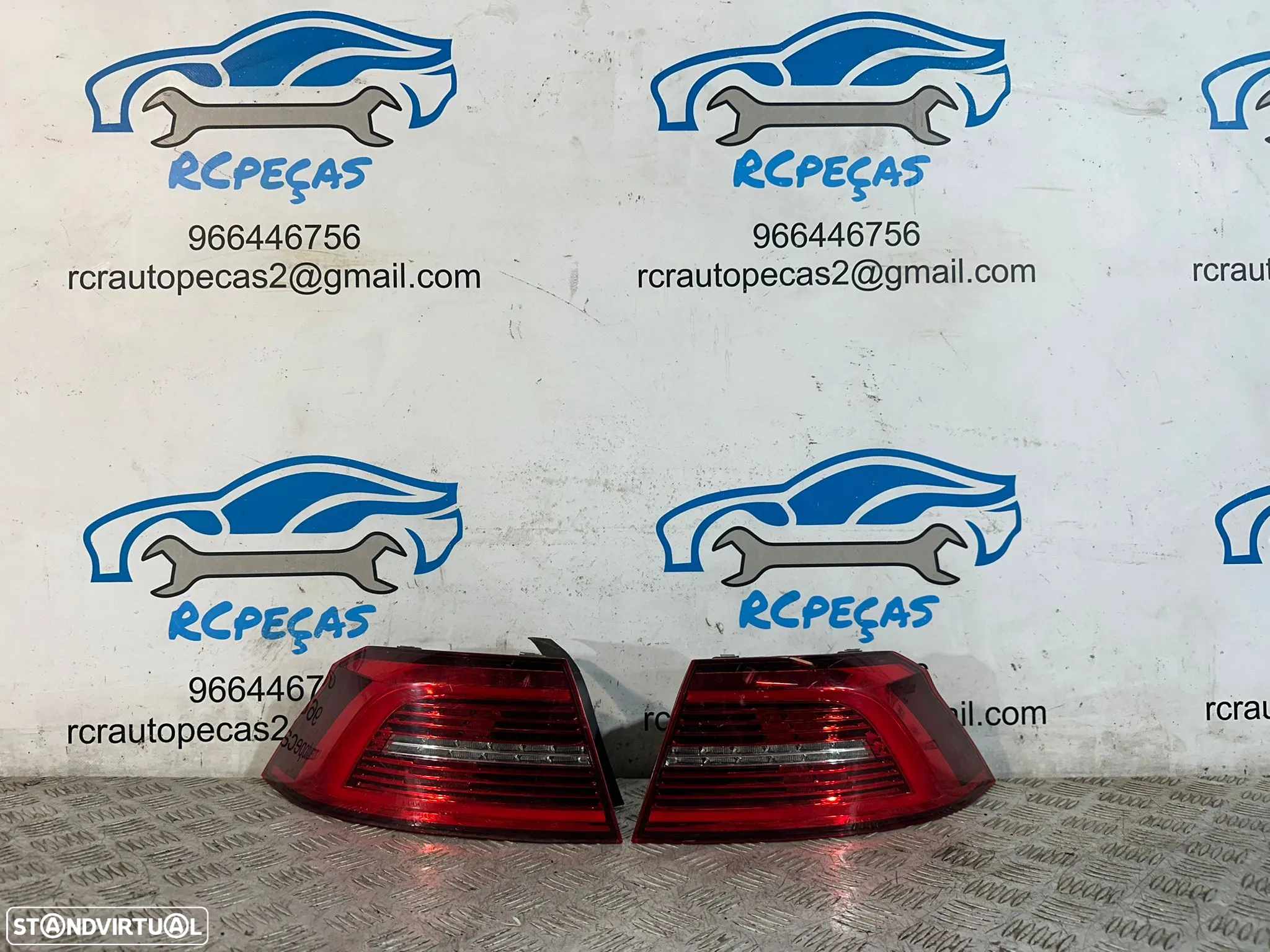 .Farolim Farolins Tras Traseiros LED Esquerdo Direito Originais Volkswagen VW Passat B8 2014 a 2022 - 3