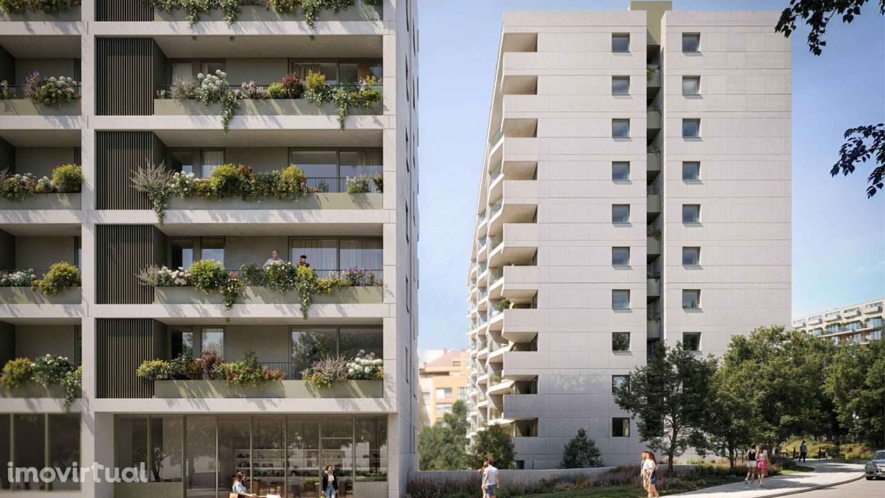 Apartamento T2 The Yard Urban Gaia ao lado do Arrábida Shop linha rubi - Grande imagem: 2/10