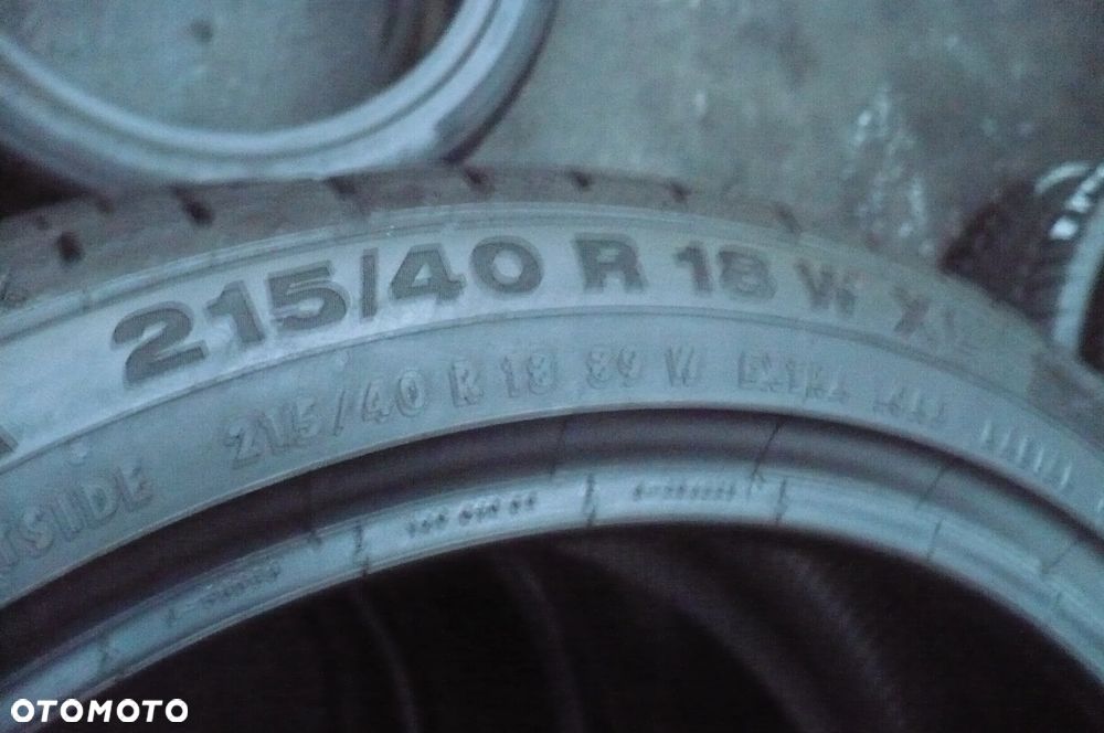 2x CONTINENTAL Sport Contact 5 215/40R18 6,1mm 6,3mm 2023 - 2